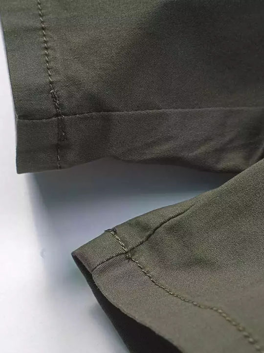 Șort/Salopetă Copii din Material Textil Haki