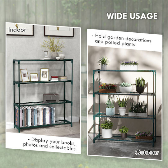 Outsunny Pot Stand Green 89cmx28cmx107cmcm.