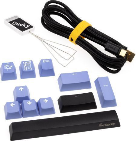 Ducky One 2 Pro Mini Gaming Mechanische Tastatur 60% mit Cherry MX Blau Schaltern und RGB-Beleuchtung (Englisch US)