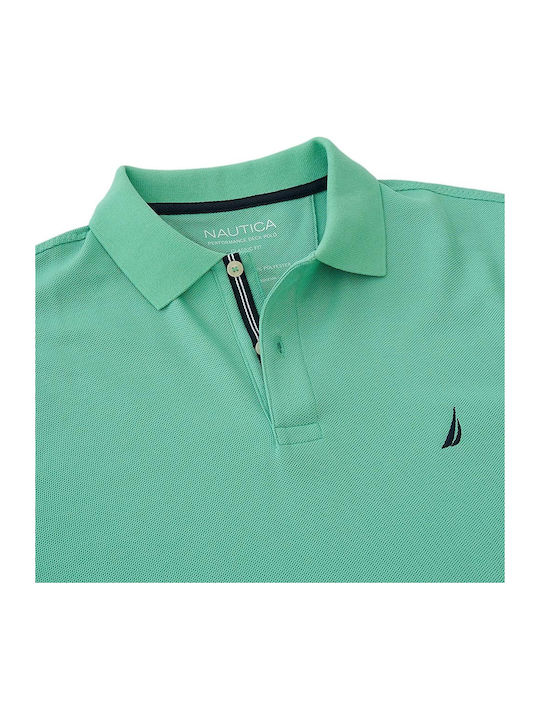 Polo Short Sleeve Blouse Aqua