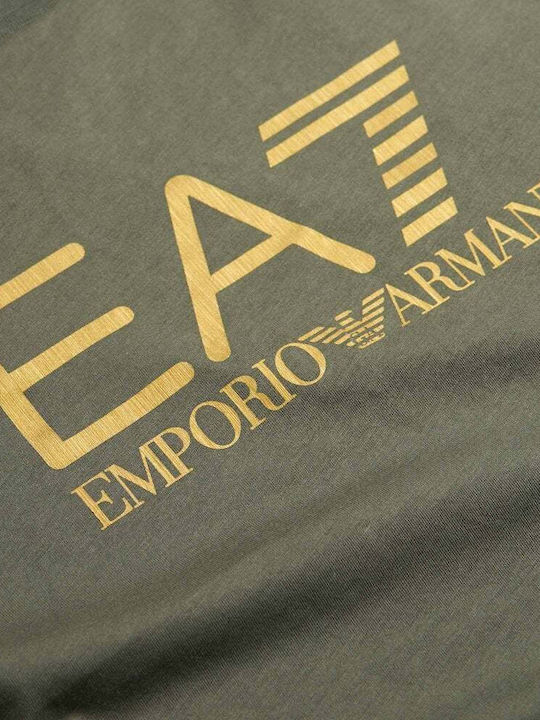 Emporio Armani Ανδρικό T-shirt Κοντομάνικο Πράσινο