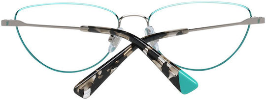 Web Web Damen Metall Brillengestell Katzenauge Türkis WE5294 014