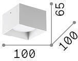 Ideal Lux Μονό LED Σποτ σε Χάλκινο Χρώμα