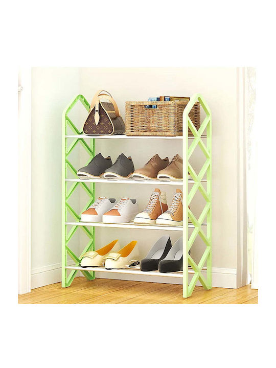 Plastic Shoe Organizer Blue 42x18.5x58cm