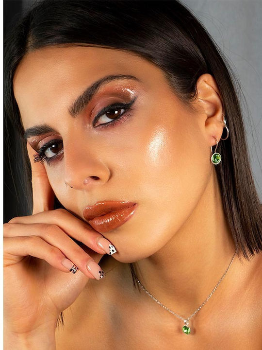 Theodora's Jewellery Обици от Сребърен с Камъни