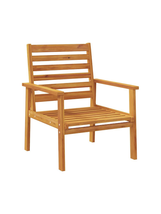 Outdoor Armchair Wooden Acacia 2pcs 55x54x81cm