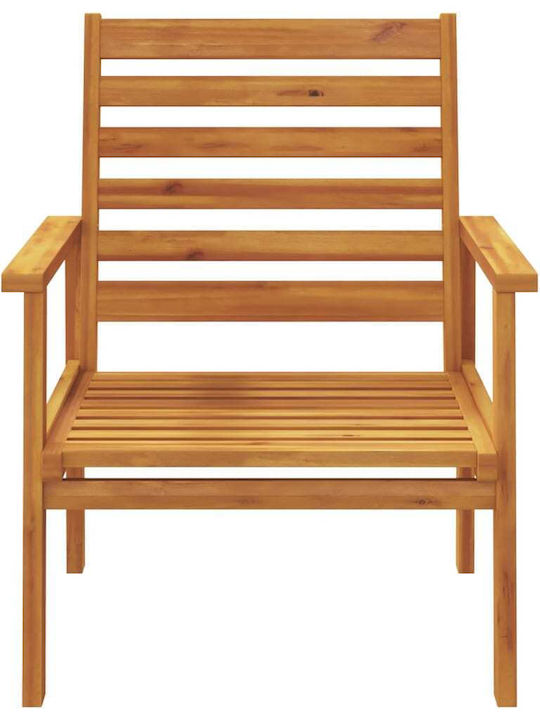 Outdoor Armchair Wooden Acacia 2pcs 55x54x81cm