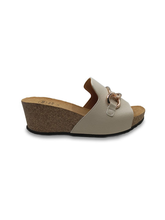 Scholl Anatomic Women's Platform Wedge Sandals Beige