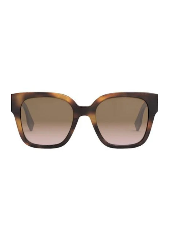 Fendi Ochelari de soare Maro cu Plastic Cadru & Maro Lentilă Fendi Ochelari de soare Maro cu Plastic Cadru & Maro Lentilă