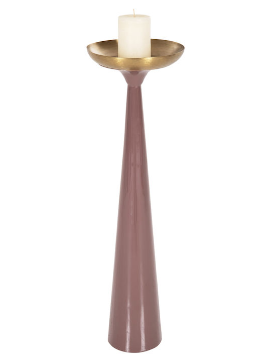 HomeMarkt Guntur Candle Holder Metal in Gold Color 20.5x20.5x68cm 1pcs