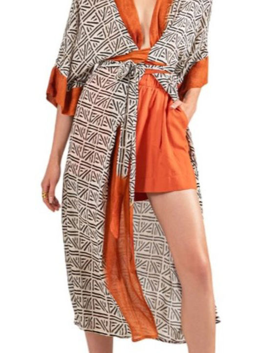 Moutaki Long Women's Kimono Multicolour