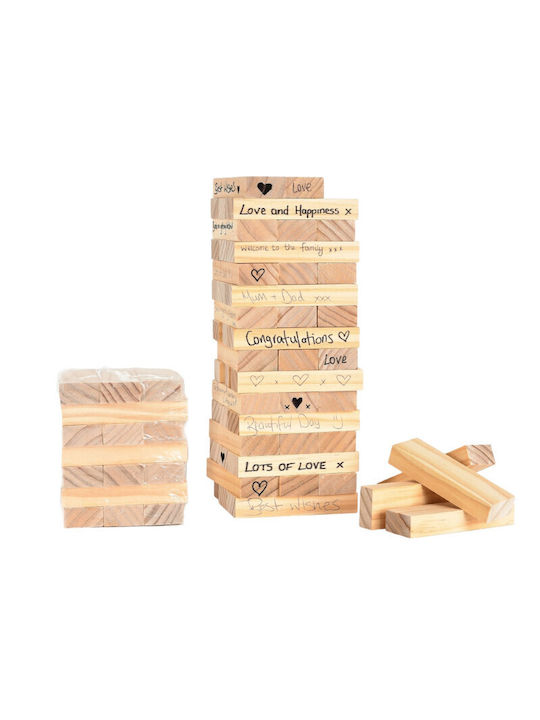 Love Story Wooden Blocks Guest Book 63pcs 6415 5017224925755 Decoration