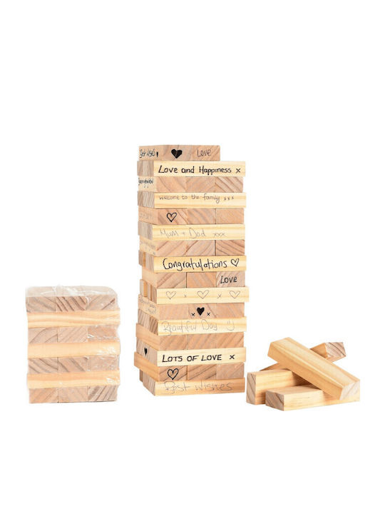 Love Story Holzklötze Gästebuch 63pcs 6415 5017224925755 Dekoration