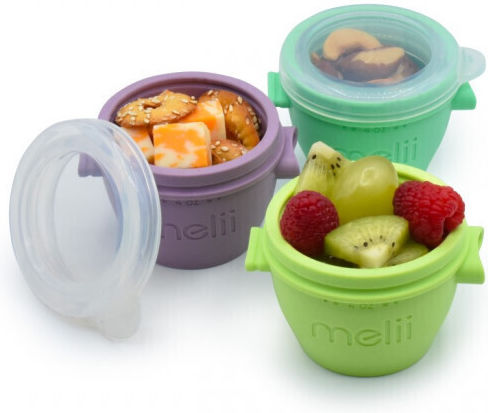 Set 4 recipiente Snap&go din silicon pentru miere 118 ml