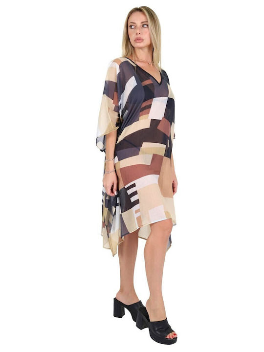 Aquablue Women's Caftan Beachwear Bordeaux