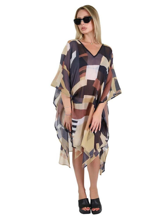 Aquablue Women's Caftan Beachwear Bordeaux