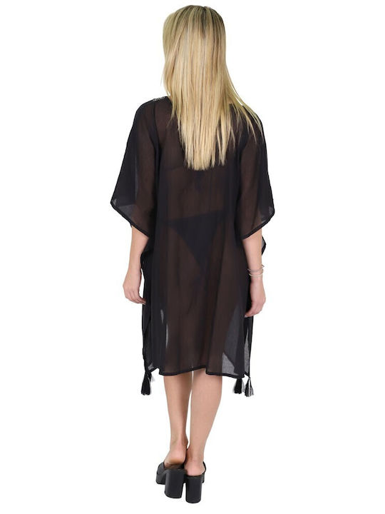 Aquablue Women's Caftan Beachwear Black