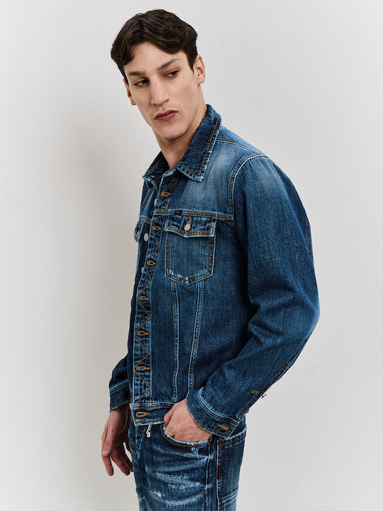 Staff Men's Denim Jacket Blue