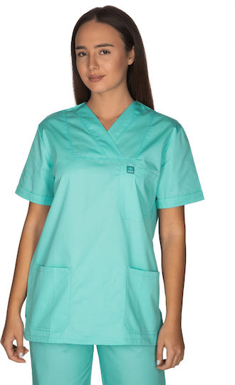Alezi Unisex Σετ Ιατρικό Παντελόνι και Μπλούζα Τιρκουάζ