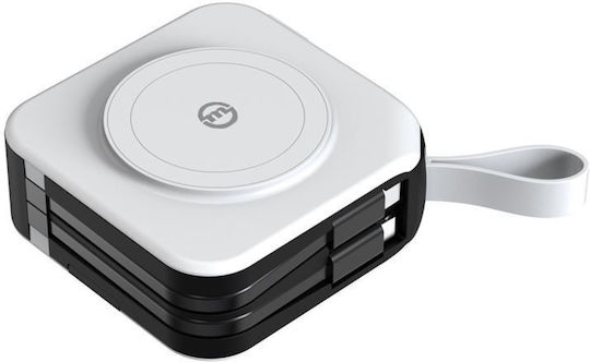 PBT-02L MagSafe Power Bank 10000mAh 20W mit USB-A Ausgangsanschlüsse und USB-C Ausgangsanschlüsse Power Delivery / Schnellladung Schwarz