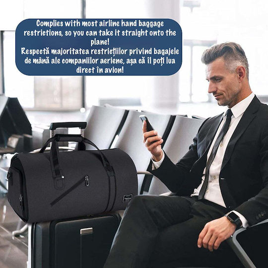 Quasar Smart Business Σακ Βουαγιάζ Πλάτης 45lt Γκρι Υφασμάτινο Μ53xΠ30xΥ32εκ.