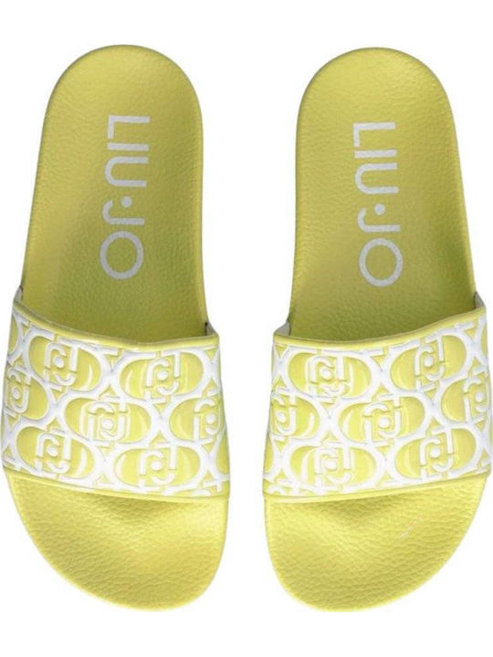 Mykonos Slides με Πλατφόρμα σε Κίτρινο Χρώμα