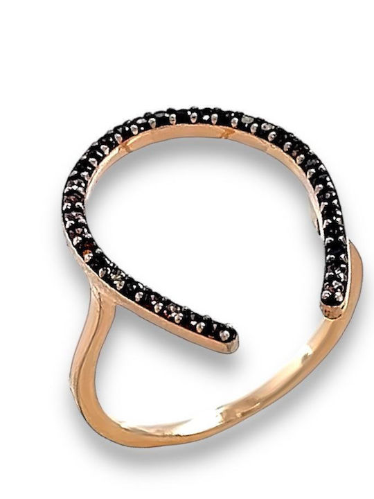 Xryseio Damen Ring mit Zirkonia aus Silber Vergoldet