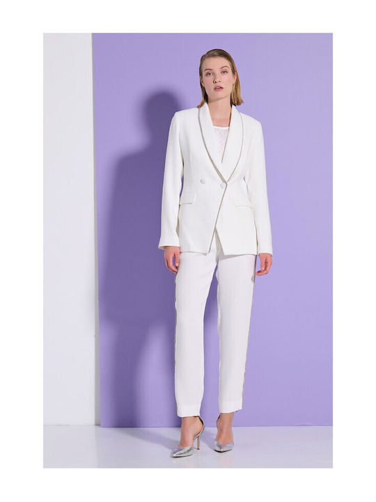 Matis Fashion Women's Blazer White