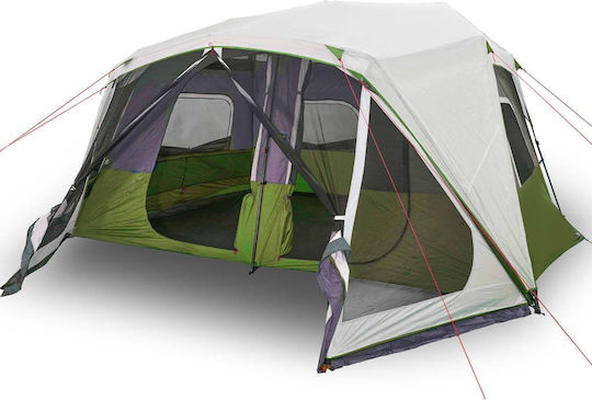 vidaXL Camping Tent Green for 10 People 229x437x229cm