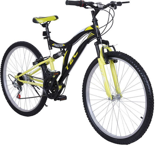 TEC Master 24" Μαύρο/Κίτρινο Mountain Bike με Ταχύτητες