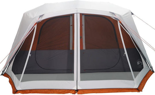 vidaXL Καλοκαιρινή Σκηνή Camping Πορτοκαλί για 10 Άτομα 443x437x229εκ.