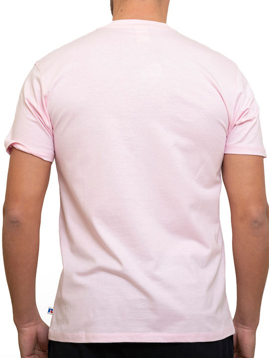 Russell Athletic Herren T-Shirt Kurzarm Rosa