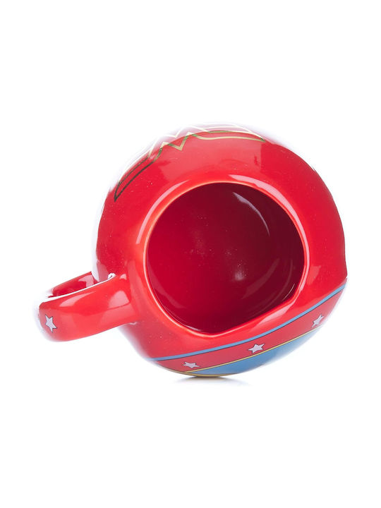 Mug Ceramic with Lid Red 500ml