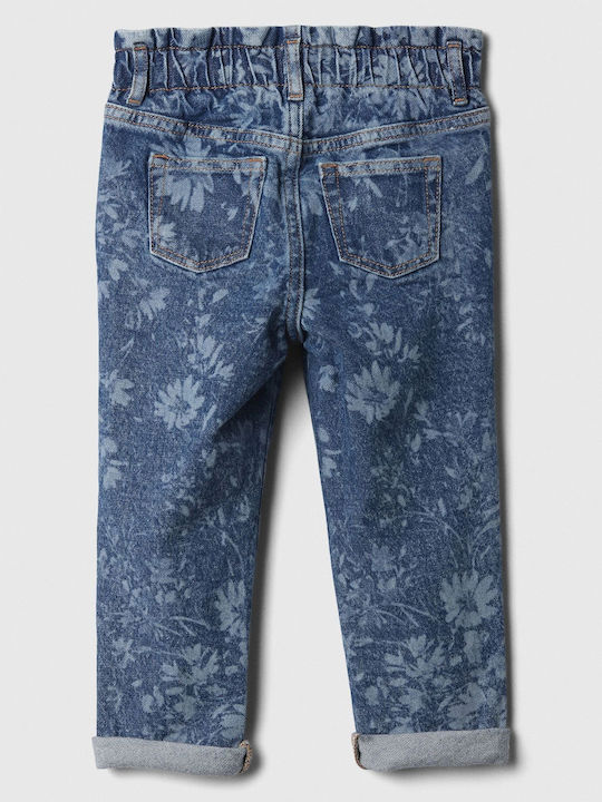 GAP Pantaloni copii din denim spălare medie floral