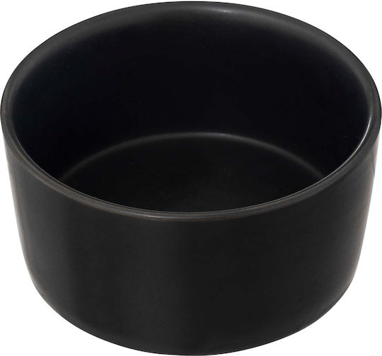 Atmosphera Κεραμική Ορντεβιέρα 3 Θέσεων Μαύρη Ø35xY10cm Π35xΜ24xΥ10cm 4τμχ
