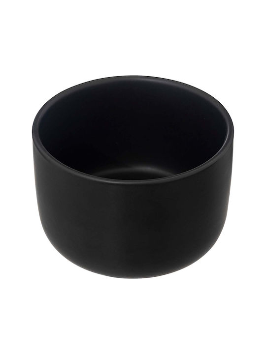 Atmosphera Κεραμική Ορντεβιέρα 3 Θέσεων Μαύρη Ø35xY10cm Π35xΜ24xΥ10cm 4τμχ