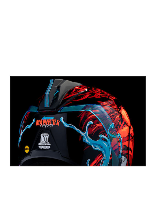 Icon Airform Full Face Helmet DOT / ECE 22.06 Mips Manik'rr Red