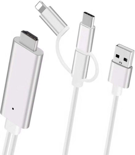 Cablu HDMI de sex masculin - MHL 2m Negru