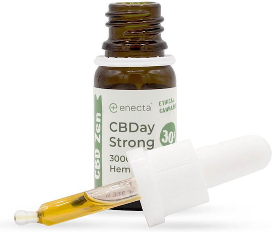 Enecta Cbday Strong Ulei CBD Spectru Complet 30% 10ml