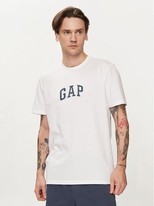 GAP Herren T-Shirt Kurzarm Weiß