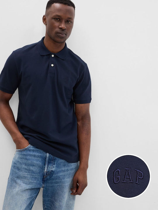 GAP Men's Short Sleeve Blouse Polo Navy Blue