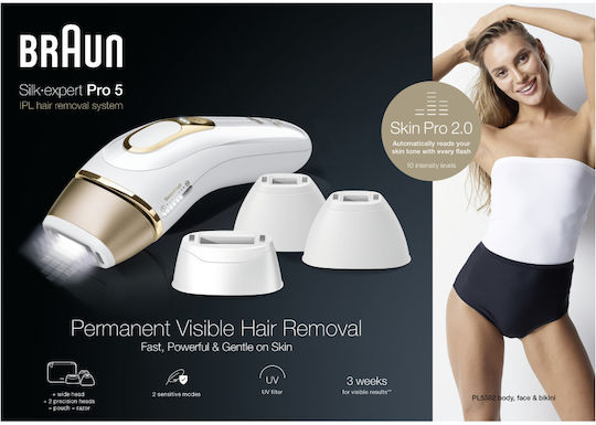 Braun Series 5 Epilator Set IPL for Face, Body & Bikini PL5382