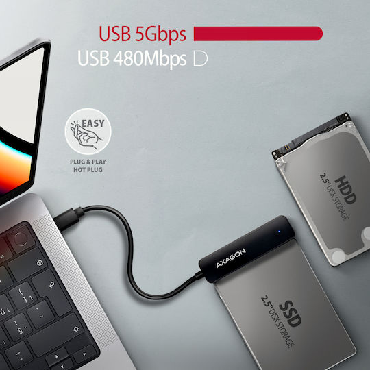 Αχαgον Αdsα-fρ2c Usβ-c 3.2 Gεν1 Sατα 6g 2.5" Ηdd Ssd Fαsτροrτ2 Αdαρτεr