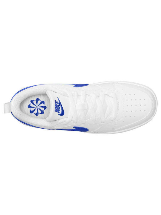 Court Court Borough Kids Sports Shoes with Laces White