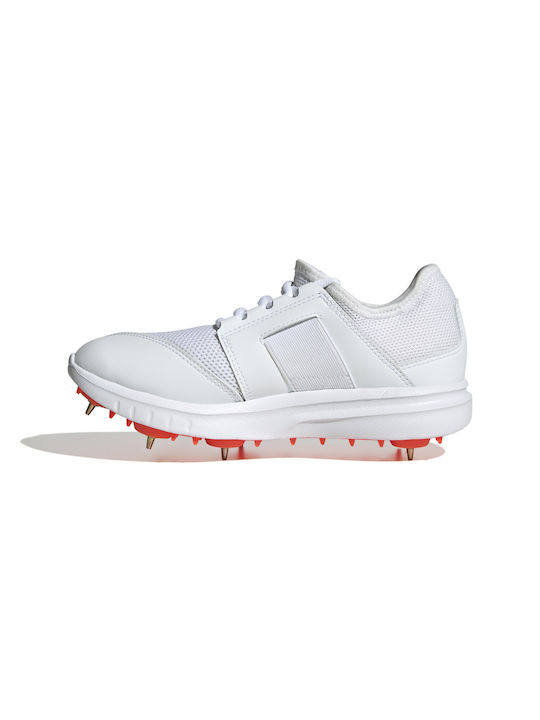 Adidas Kids Sports Shoes Running Howzat Spike White