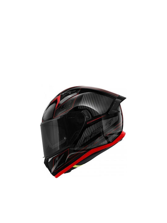 Givi H50.9 Full Face Helmet with Pinlock and Sun Visor ECE 22.06 Enigma Black/Titanium/Red