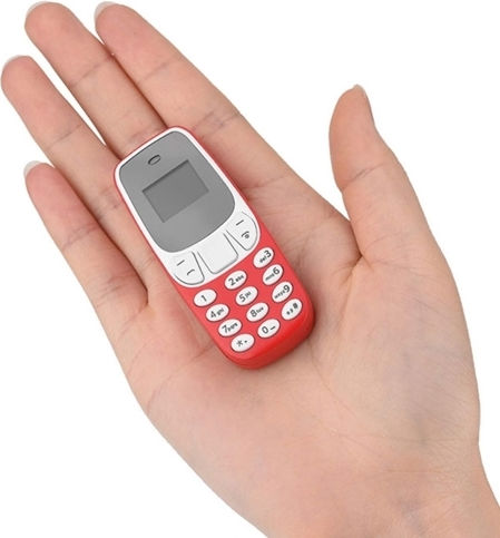 L8STAR BM10 Mini Dual SIM Мобилен Телефон с Бутони Червен