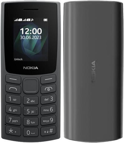 Nokia 105 Dual SIM Κινητό με Μεγάλα Κουμπιά (Ελληνικό Μενού) Charcoal
