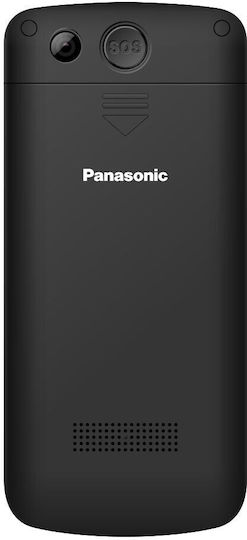 Panasonic KX-TU110 Dual SIM Κινητό με Μεγάλα Κουμπιά Μαύρο