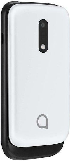 Alcatel 2057D Dual SIM Telefon mobil cu Butoane (Meniu în limba engleză) Alb